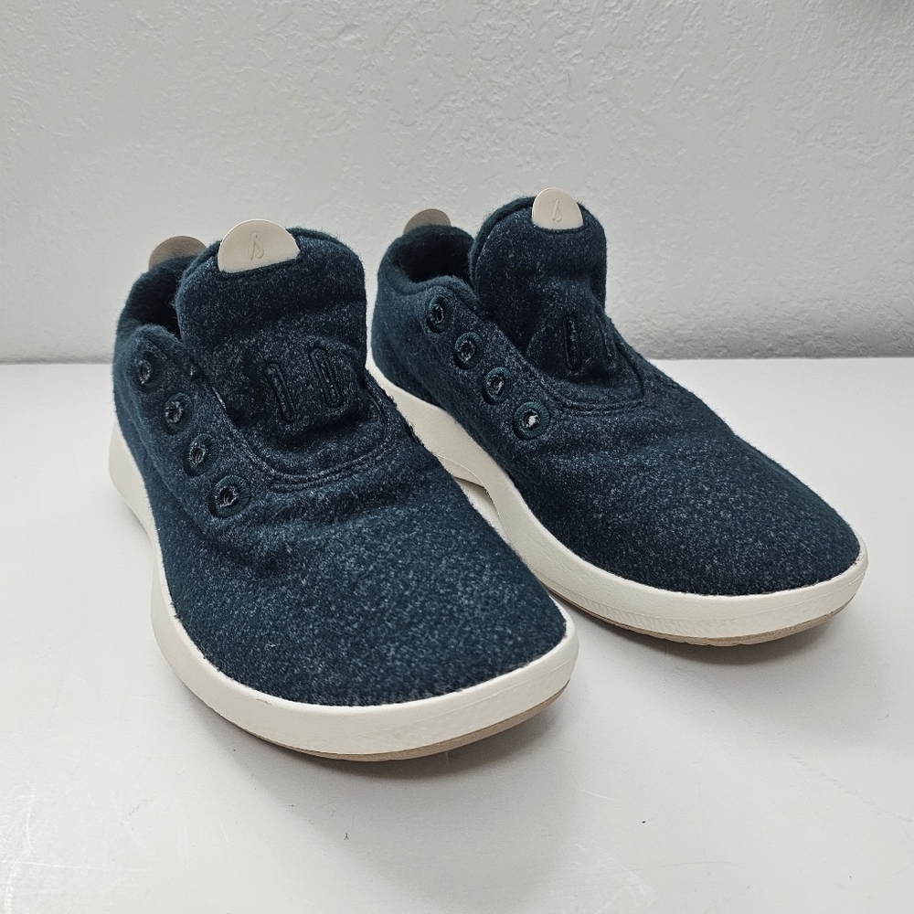 Allbirds Wool Runner Mizzle Aurora Blue & Cream Water Resistant Size 8 Merino